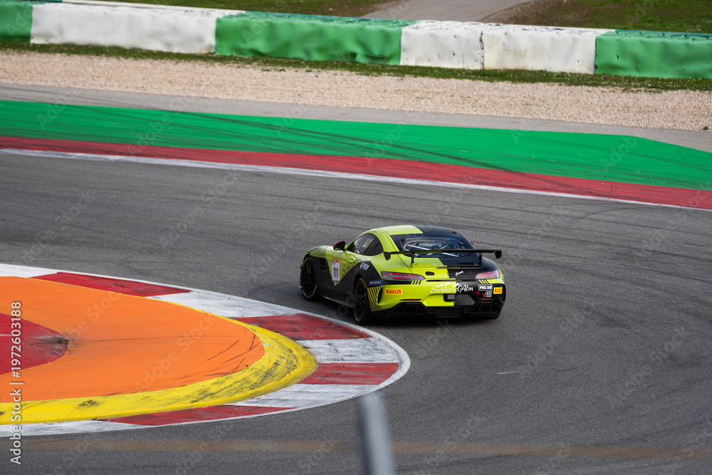 Obraz premium Portimao, Portugal, January 17, 2026 view over racing track Algarve International winter series