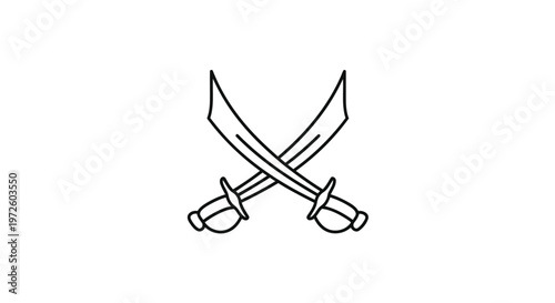 Vector illustration of music notes and a treble clef on white and black backgrounds featuring a creative design with a metal chair on a beach and a sled near an airplane