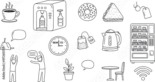 Collection of architectural sketches diverse building plans and structural elements in black and white