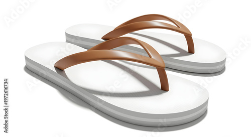 slippers isolated on white