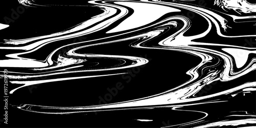 abstract black and white liquid marble texture seamless vector illustration with modern technology inspired fluid patterns and elegant monochrome design