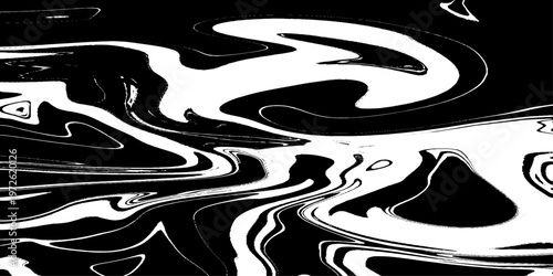 abstract black and white liquid marble texture seamless vector illustration with modern technology inspired fluid patterns and elegant monochrome design