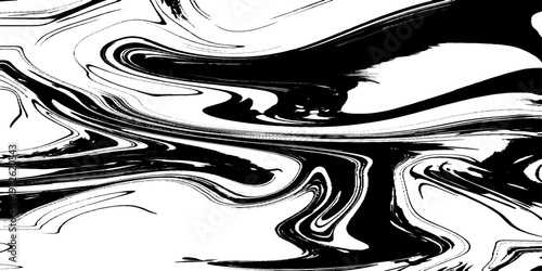 abstract black and white liquid marble texture seamless vector illustration with modern technology inspired fluid patterns and elegant monochrome design