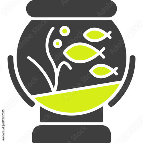 Fishbowl Vector Icon