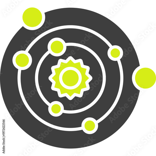 Solar System Vector Icon