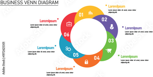 Modern four infographic vector options business template icons