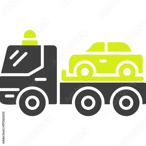 Tow Truck Vector Icon