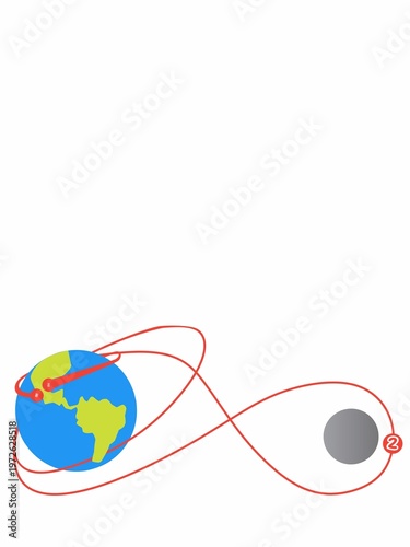 A clean and engaging illustration showing the stages of a space mission 2026