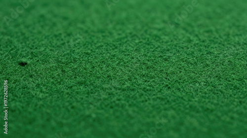 Close-Up Photo of Indoor Green Carpet with Textured Surface and Soft Focus