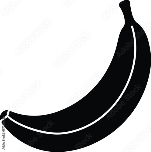 Banana silhouette vector art Illustration