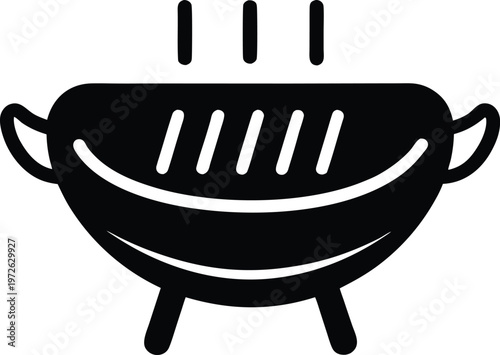 BBQ Ribs silhouette vector art Illustration