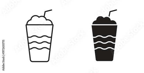 Frappe icon on white background. icon set