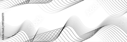 Abstract Gray Wave Lines Vector Illustration, Modern Technology-Inspired Texture Design, Seamless Digital Pattern, Futuristic Minimalist Art