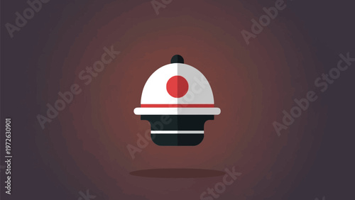 A graphic illustration of a security alarm with a red glow on a dark background