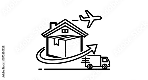 Logistics and transportation services concept.