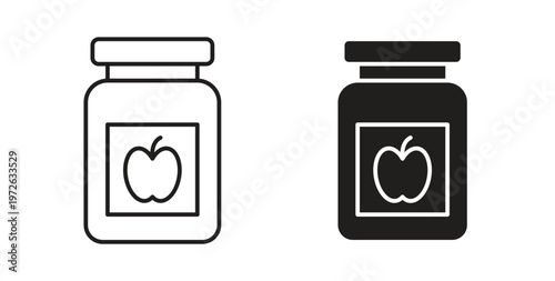 Jam icon on white background. icon set