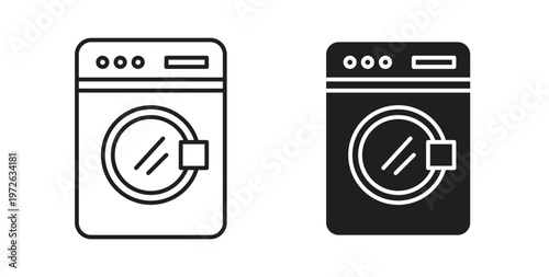 Laundry icon on white background. icon set