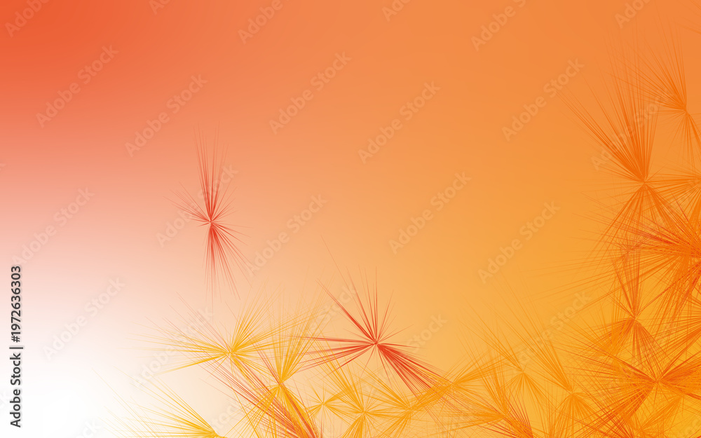 Φωτογραφία Abstract orange lines forming sharp starburst shapes on a soft gradient backgrou
