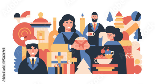 Vibrant, modern bird illustration evokes growth and forward movement. Ideal for marketing materials, website design, or social media content needing a