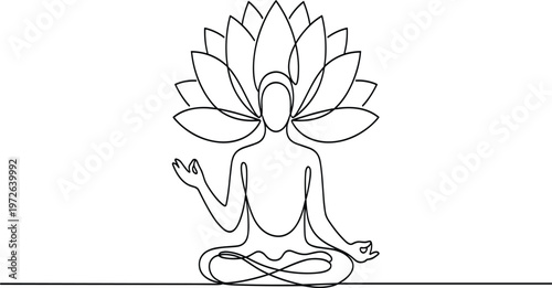 Black and white of a stylized human face with leafy hair and closed eyes