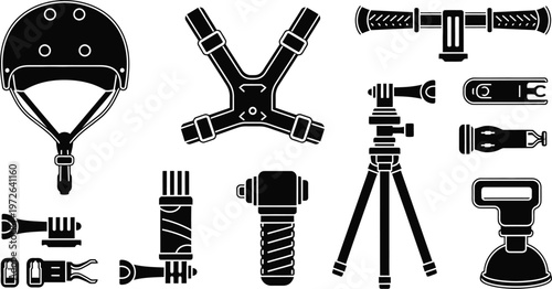 Camera day essentials action camera accessories gear for filming adventures and outdoor photography