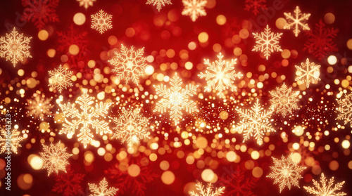 Festive Holiday Snowflake Background Image for Christmas and Winter Seasons