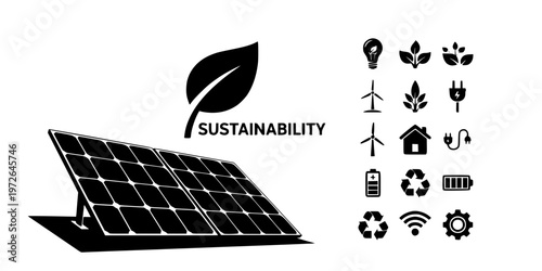 Renewable Energy Home Insurance Green Icon