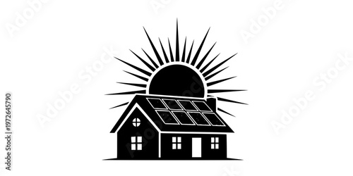 Renewable Energy Home Insurance Green Icon
