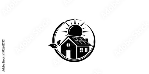 Renewable Energy Home Insurance Green Icon