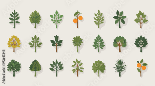 A simple, clean tree graphic evokes a sense of calm and growth. Ideal for background textures, website elements, or illustrating concepts of nature an