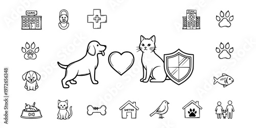 Pet Insurance Veterinary Care Heart Icon