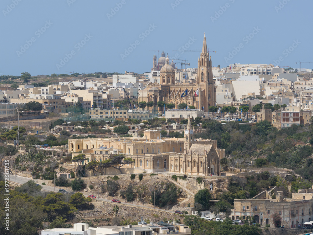Fototapeta premium Church of the Madonna of Lourdes - Gajnsielem, Malta