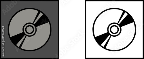 Compact Disc CD DVD Media Icon