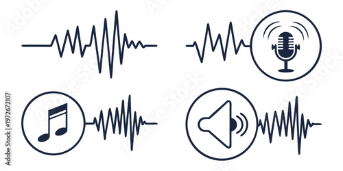 Illustration of clock hands and musical notes with spring mechanisms