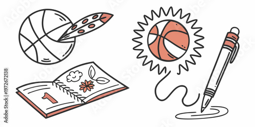 Colorful money bag with coins and dollar bills illustration