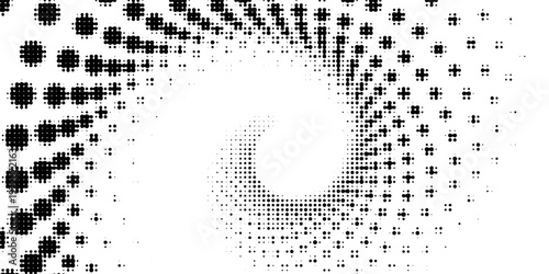 Spiral sound wave rhythm line dynamic abstract vector background. vector illustration