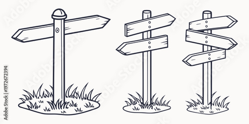 Three different styles of outdoor patio umbrellas with tables