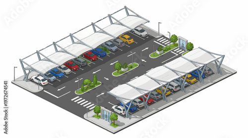 Car Parking Lot Structure.