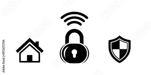 Smart Home Security Systems Insurance Icon