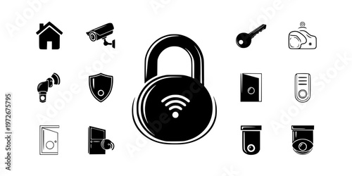 Smart Home Security Systems Insurance Icon