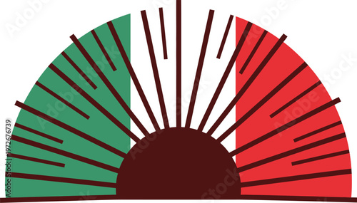 Celebrating republic day in italy vibrant italian flag arch symbolizing national pride and unity