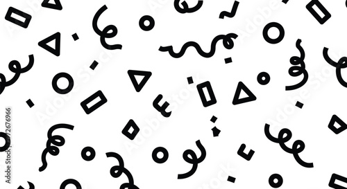 Abstract black and white pattern celebrating republic day italy with modern artistic expression