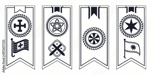 Various types of chess pieces arranged in a row