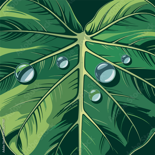 Adobe Illustrator Artwork  taro leaf clip art