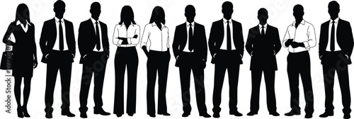 Business professionals silhouettes, teamwork concept, corporate diversity, office group, leadership, collaboration, success, unity, career growth, formal attire, workplace culture