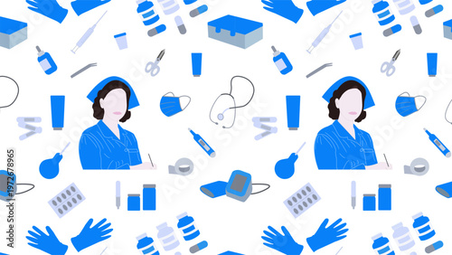 seamless medical pattern