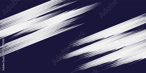Dots halftone white u0026 blue color pattern gradient grunge texture background. Dots pop art comics sport style vector illustration