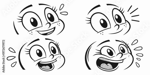 A cute cartoon fox with large ears and a bushy tail