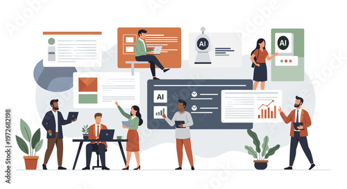 A minimalist illustration conveys a sense of calm and growth. Ideal for articles about workplace wellness, sustainability, or leadership.