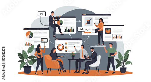 A calming, minimalist composition featuring a potted plant.  Ideal for representing growth, wellbeing, and natural elements in branding or website des